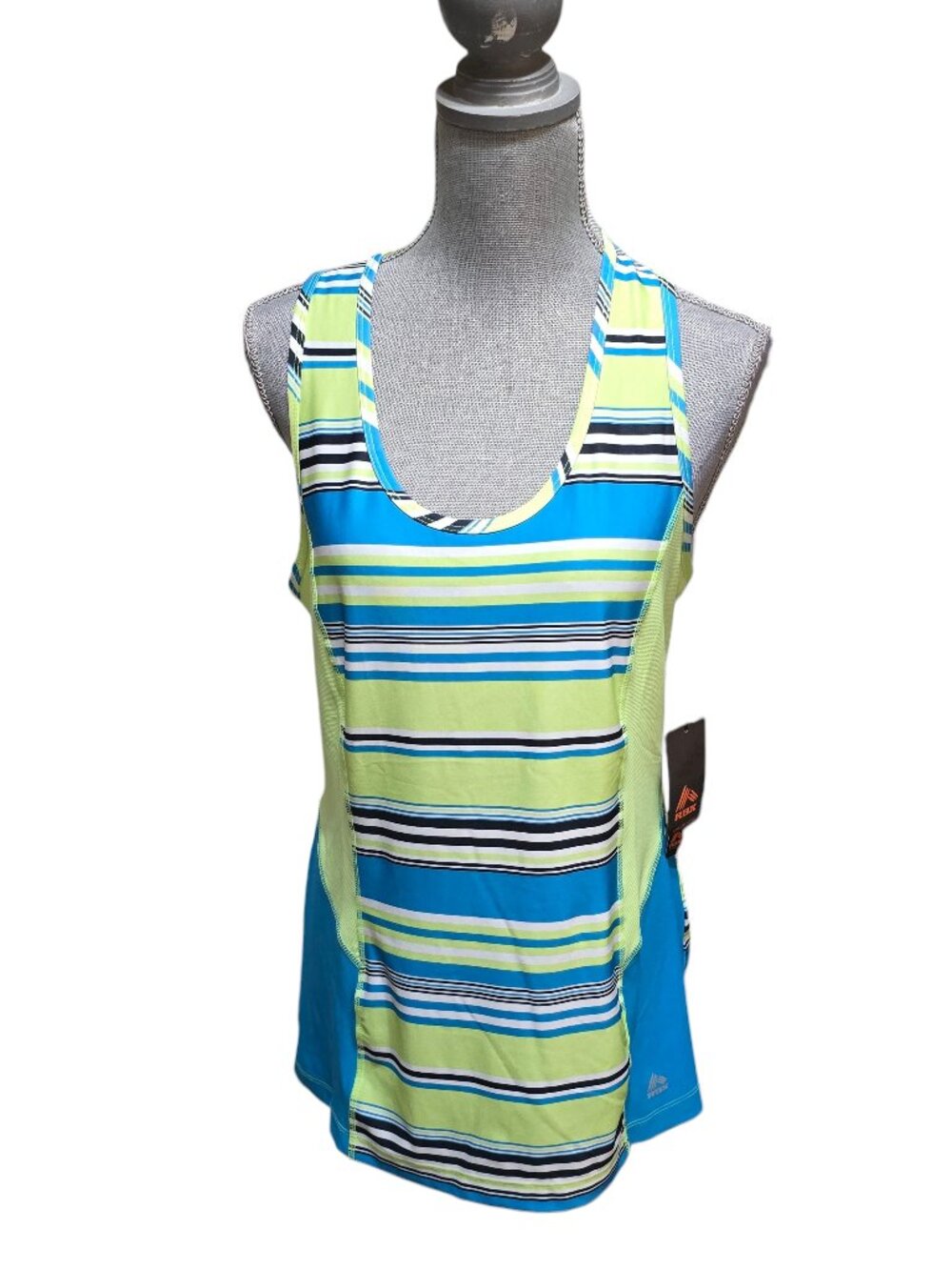 RBX Women's XL Racerback Tank Top Blue Multi Color NWT MSRP $48